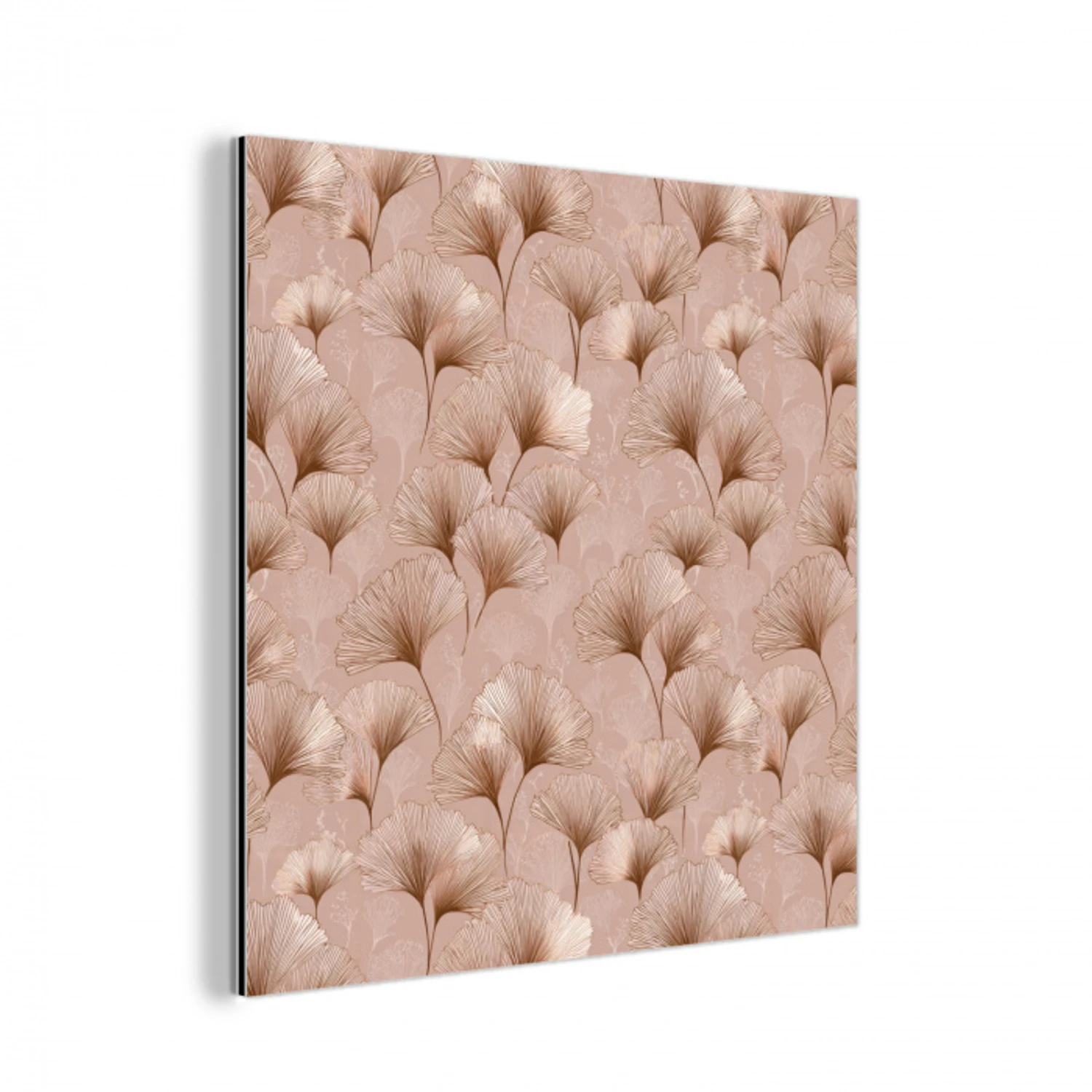 Ginkgo - Patroon - Roze aluminium wit klein 46 -3d