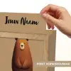 Beer - Minimalistisch - Bruin Light Box met kabel (Kinderlampje) klein -USP_websiteprintNL