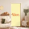 Nice - Oranje - Geel - Minimalistisch deurposter klein -sfeer2