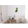 Stekels - Dino - Blauw - Gespierd Wandcirkel aluminium klein -woonkamer