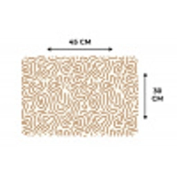 Minimalistisch - Patroon - Terracotta Placemat vinyl groot 368 -specs