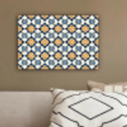 Klassiek - Geometrisch - Blauw canvas 2cm klein 34 -sfeer3