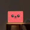 Kat - Aardbei - Cartoon Light Box met batterij (Wandlamp kind) middel -sfeer1_kind