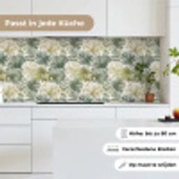 Bladeren - Botanisch - Groen keuken achterwand 2 middel 871 -sfeer4_DE