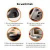 Loopbrug - Hout - Strand - Zee Inductie beschermer vinyl 3mm klein -zzzzzzz-td-werking