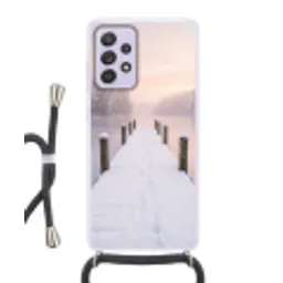 Steiger - Meer - Mist - Winter - Serene Hoesje Samsung Galaxy A52 5G met koord klein -3d