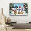 Vrolijk -  Sneeuw - Kleurrijk canvas 2cm klein -sfeer6