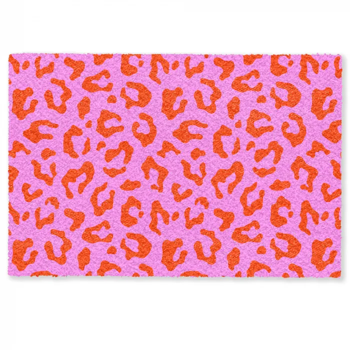 Panter - Rood - Roze Deurmat klein 898 -zkaufland3d