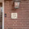 Lichtbruin marmer - Sierlijk Naambord Vierkant klein -sfeer7-XS
