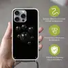 Discoballen - Minimalistisch - Zwart Hoesje iPhone 16 Pro Max met koord klein -sfeer2_NL