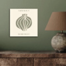 Boho - Groen - Abstract aluminium wit klein -sfeer2
