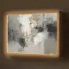 Kleurenpalet - Penseelstreken - Beige - Nevelig Light Box met batterij (Wandlamp) middel -z3d_website