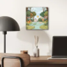 Jungle - Oase - Dieren - Kleurrijk aluminium wit klein -sfeer5