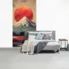 Bergtop - Sneeuw - Zon fotobehang vinyl groot -slaapkamer