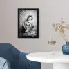 Chic - Vrouw - Zwart - Wit fotolijst zwart zonder passe partout klein -sfeer4