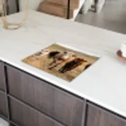 Runderen - Kudde - Landschap - Weide - Rustig Inductie beschermer vinyl 3mm middel -sfeer8