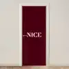 Nice - Bordeaux - Roze deurposter klein -3d_beige