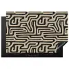 Grafisch - Lijnen - Zwart Inductie beschermer vinyl 3mm klein 276 -3d
