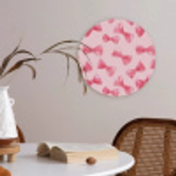 Strikken - Aquarel - Roze Akoestische PET Vilt - Rond klein 838 -sfeer3