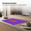 See the good - Oranje - Paars - Smiley Inductie beschermer vinyl 3mm klein -sfeer1