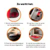 Zonnebril - Schedel - Jas - Rood Inductie beschermer vinyl 3mm klein -zzzzzzz-td-werking