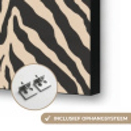 Zebra - Klassiek - Zwart Textielframe zwart klein 947 -USP_ophangsysteemNL