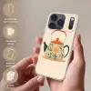 Oranje - Theepot - Bloemen - Bladeren Telefoonhoesje iPhone 17 Pro klein -sfeer3_NL