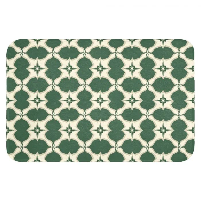 Tegel - Klassiek - Groen Badmat klein 997 -3d