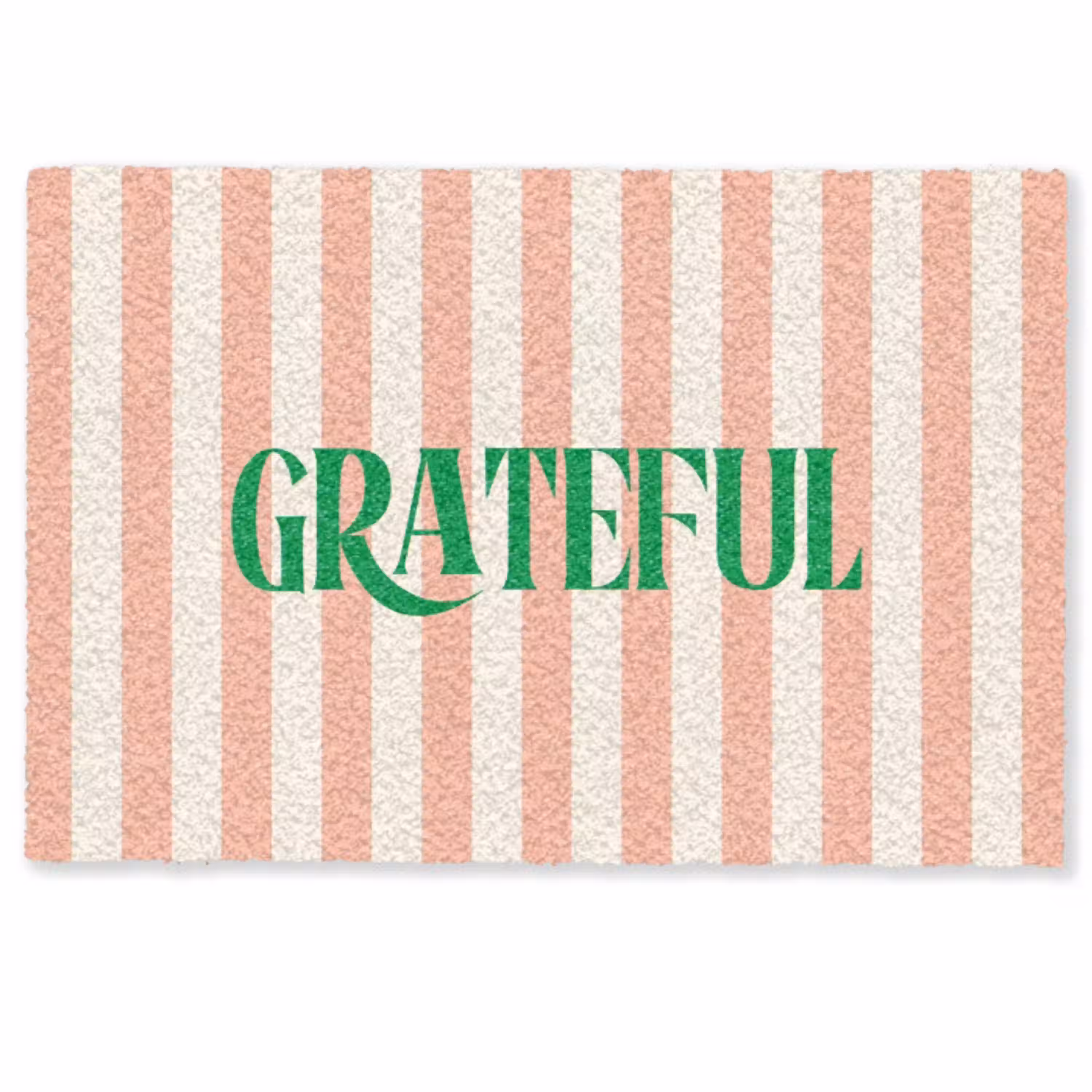 Zachtroze - Groen - Strepen - Grateful Deurmat klein -zkaufland3d