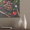 Steak - Hart - Bestek PET vilt klein -sfeer6_closeup