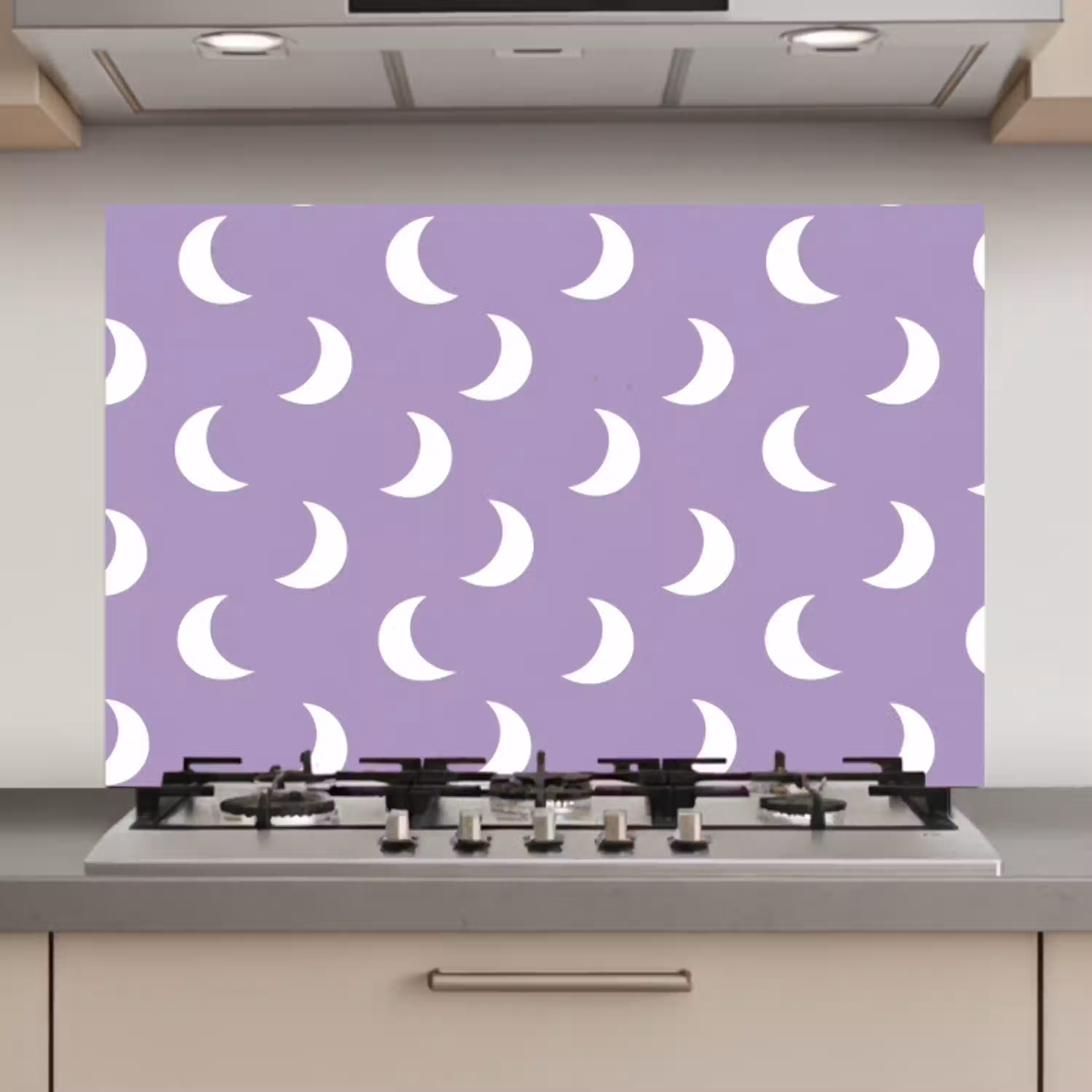 Manen - Patroon - Paars keuken achterwand spatscherm klein 900 -3d_website