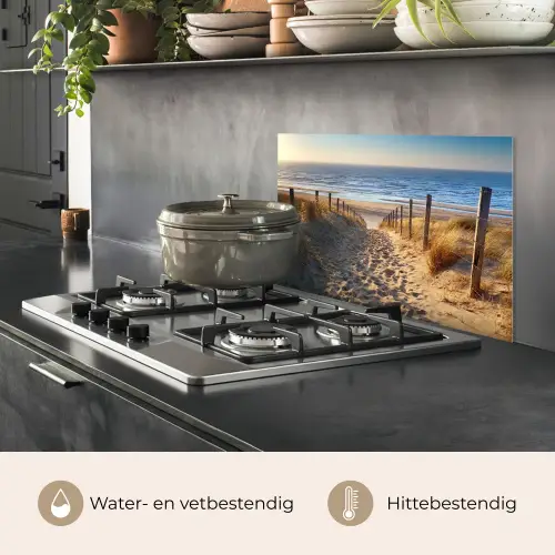 Strand - Zee - Nederland - Duinen - Zon keuken achterwand spatscherm klein -usp_NL