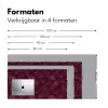 Bloemen - Patroon - Bordeauxrood Muismat XXL klein 681 -sfeer5