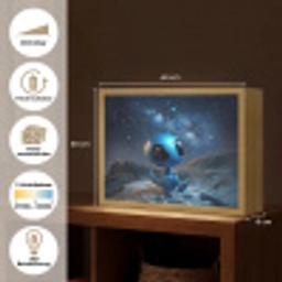 Ruimtewezen - Blauw - Galaxy Light Box met batterij (Wandlamp) middel -USP_websiteoverzichtDE