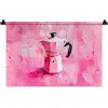 Roze - Verf - Coffee Wandkleed katoen klein -zz3d