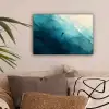 Zee - Silhouet - Abstract - Blauw canvas 2cm klein -sfeer1
