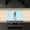 Blauw - Ananas - Disco - Discobal keuken achterwand spatscherm klein -sfeer1