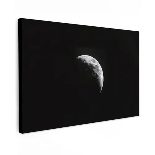 Maan - Hemel - Zwart - Schaduw canvas 2cm klein -z3d