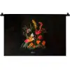 Schaal - Boeket - Bloemen Wandkleed katoen klein -zz3d