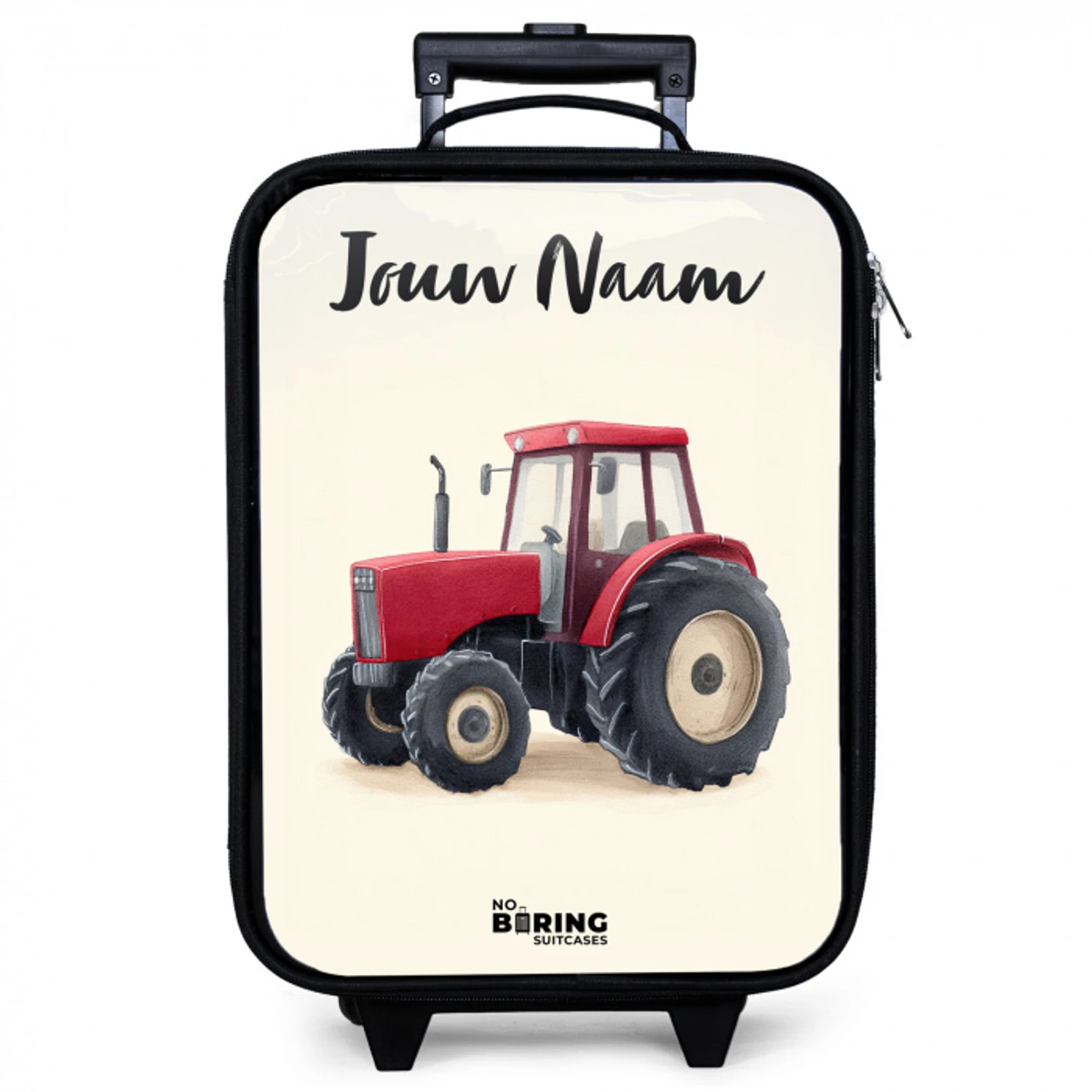 Tractor - Getekend - Rood Kinderkoffer - Zwart klein -zzz_website3d