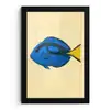 Blauw - Dory - Vis - Staartvin fotolijst zwart zonder passe partout klein -3d