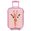 Giraffe - Wimpers - Minimalistisch - Roze Kinderkoffer - Roze klein -zz3dotto