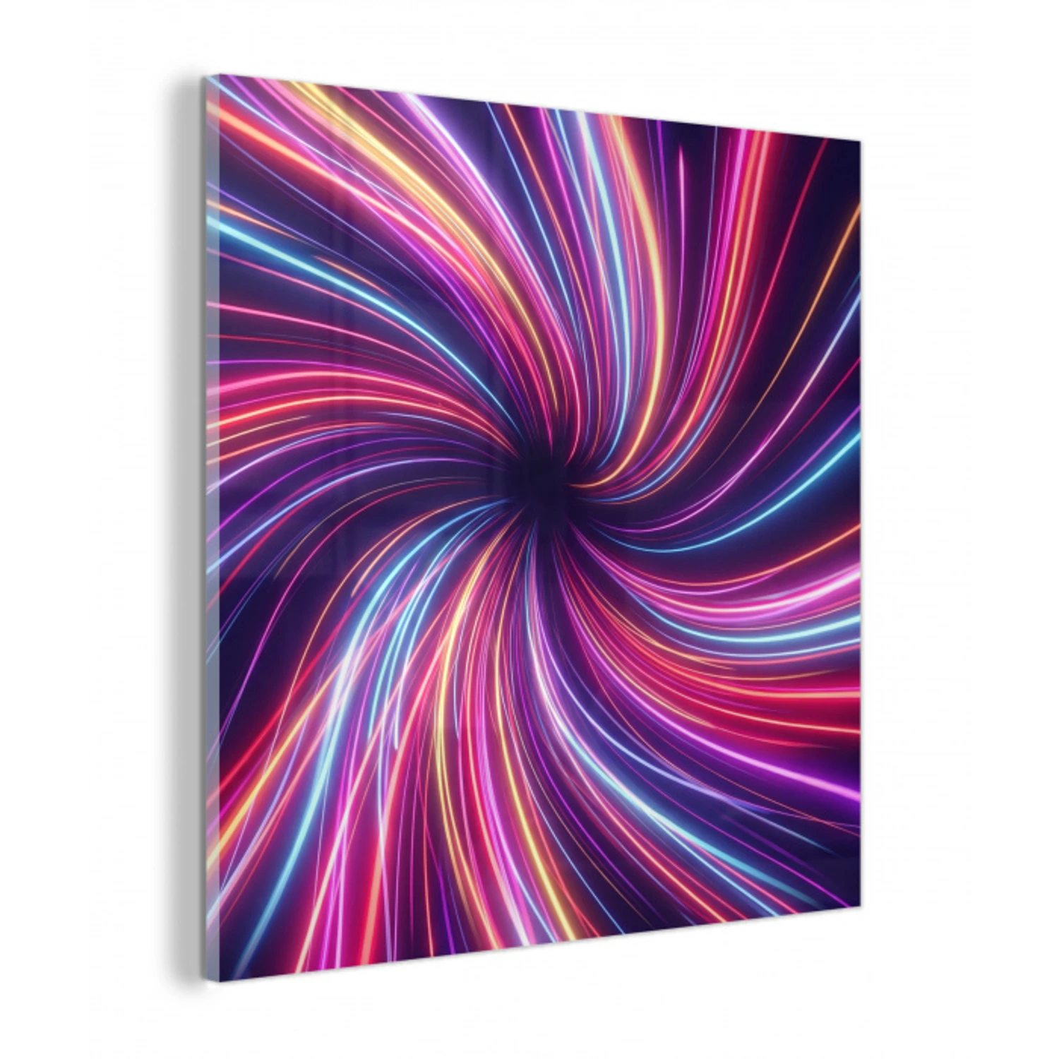 Abstract - Swirl - Futuristic - Neon plexiglas 5mm klein -z3d