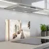 Terras - Stoelen - Strand - Beige keuken achterwand spatscherm klein -3d_schuin
