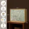 Amandelbloesem - Kunst - Van Gogh - Groen Light Box met batterij (Wandlamp) middel -USP_websiteoverzichtNL