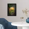 Poort - Planten - Zonsondergang fotolijst zwart zonder passe partout klein -sfeer4