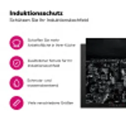 Metropool bij Nacht Inductie beschermer vinyl 3mm klein -zzzzzzz-lf-ups