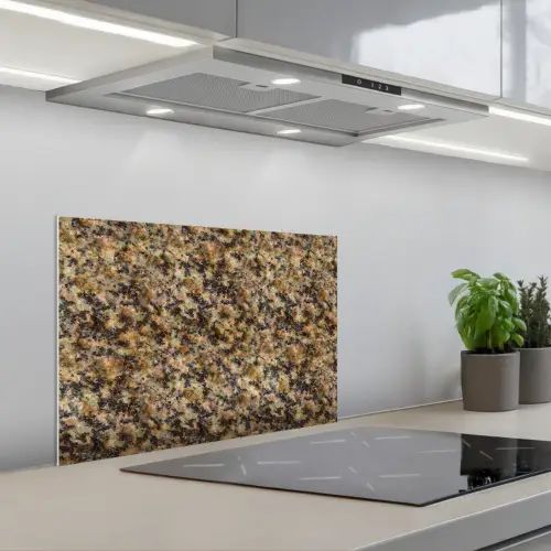 Graniet - Kleur - Bruin keuken achterwand spatscherm klein 900 -3d_schuin