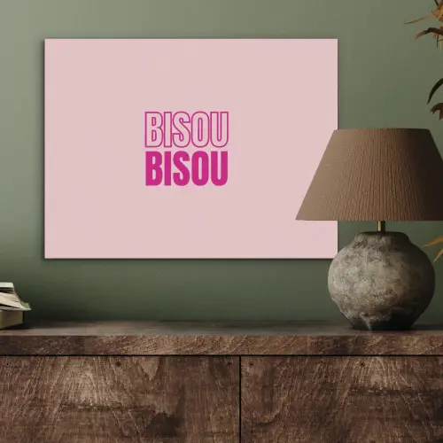 Bisou - Roze - Minimalistisch PET vilt klein -sfeer2