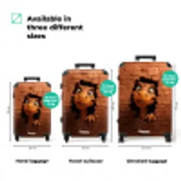 Dino met brede lach in bakstenen muur NBS - Handbagage koffer - Kinderen Unisex middel zzzzzzVergelijking_3EN
